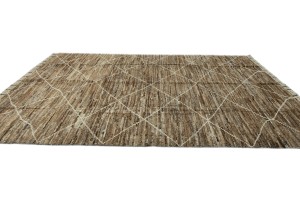 Beige Tribal Modern 7'7X10'5 Moroccan Style Oriental Rug