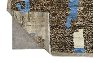 Brown Tribal Modern 9'3X11'7 Moroccan Style Oriental Rug