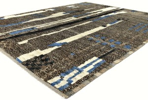 Brown Tribal Modern 9'3X11'7 Moroccan Style Oriental Rug
