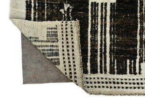 Dark Brown/Charcoal Tribal Modern 10'3X14'6 Moroccan Style Oriental Rug