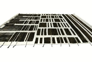 Dark Brown/Charcoal Tribal Modern 10'3X14'6 Moroccan Style Oriental Rug