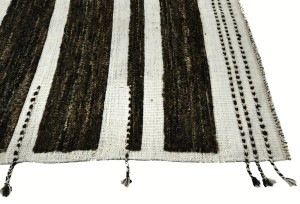 Dark Brown/Charcoal Tribal Modern 10'3X14'6 Moroccan Style Oriental Rug