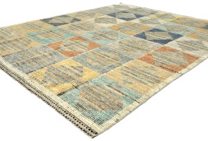 Multicolored Tribal Modern 8X10 Moroccan Style Oriental Rug
