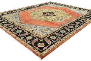 Geometric Tribal 8X10 Heriz Serapi Oriental Rug