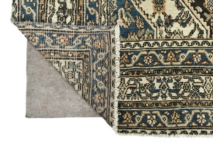 Light Peach Semi Antique Tribal 8'4X11'2 Vintage Oriental Rug