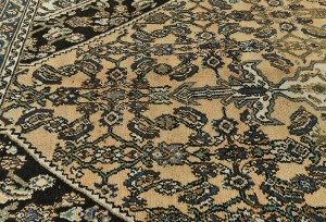 Light Peach Semi Antique Tribal 8'4X11'2 Vintage Oriental Rug