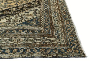 Light Peach Semi Antique Tribal 8'4X11'2 Vintage Oriental Rug