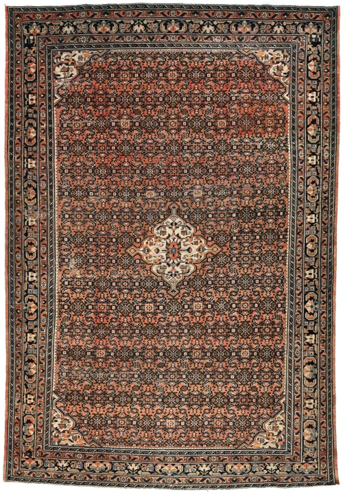 Semi Antique Floral Tribal 8X12 Vintage Oriental Rug