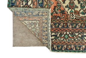 Semi Antique Peach Orange Tribal 8X11 Vintage Oriental Rug