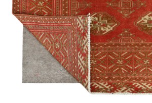 Semi Antique Scarlet Red Tribal 8'5X10'7 Vintage Oriental Rug