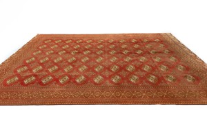 Semi Antique Scarlet Red Tribal 8'5X10'7 Vintage Oriental Rug