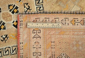 Semi Antique Peach Beige Tribal 4X9 Distressed Vintage Oriental Rug