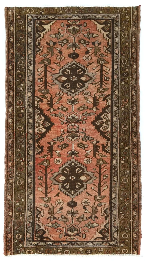 Semi Antique Floral Tribal 3X6 Vintage Oriental Rug