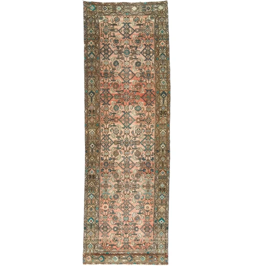 Semi Antique Tribal 3X10 Distressed Vintage Oriental Runner Rug