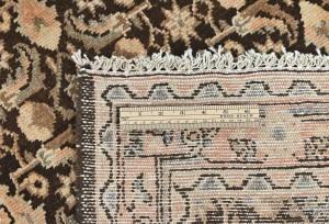 Semi Antique Dark Brown Tribal 3X11 Distressed Vintage Oriental Runner Rug