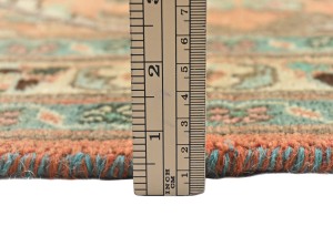 Semi Antique Floral Traditional 3'4X12'7 Vintage Oriental Runner Rug