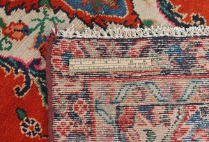 Vintage Red Floral Tribal 3'8X7'5 Oriental Rug