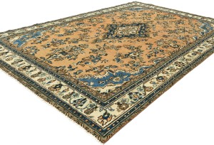 Semi Antique Floral Tribal 6'7X9'8 Vintage Oriental Rug
