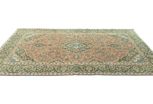 Semi Antique Floral Classic 5X8 Vintage Oriental Rug