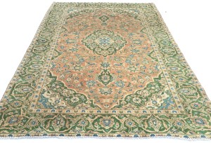 Semi Antique Floral Classic 5X8 Vintage Oriental Rug