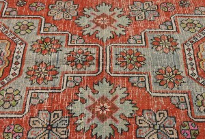 Semi Antique Tribal Pictorial 4'5X9'4 Vintage Runner Oriental Rug