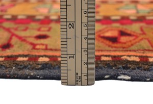 Vintage Geometric Tribal 5X10'5 Runner Oriental Rug