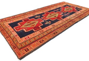 Vintage Geometric Tribal 5X10'5 Runner Oriental Rug