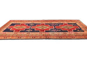 Vintage Geometric Tribal 5X10'5 Runner Oriental Rug