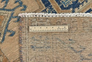Semi Antique Geometric Tribal 3X9 Vintage Oriental Runner Rug