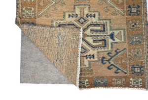 Semi Antique Geometric Tribal 3X9 Vintage Oriental Runner Rug