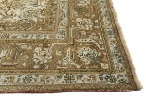 Light Peach Semi Antique Classic Floral 10X13 Vintage Oriental Rug