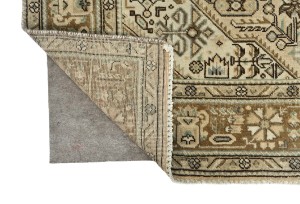 Semi Antique Muted Floral 6'3X9'5 Distressed Vintage Oriental Rug