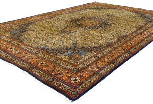 Vintage Cream Floral 6'5X10 Mood Persian Rug