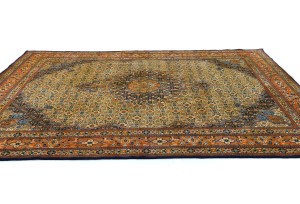 Vintage Cream Floral 6'5X10 Mood Persian Rug