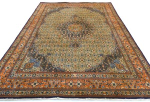 Vintage Cream Floral 6'5X10 Mood Persian Rug