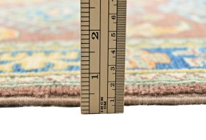 Pastel Brown Tribal Geometric 2X6 Kazak Pakistan Oriental Runner Rug