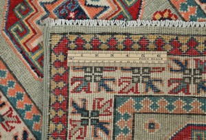 Greige Tribal Geometric 2X6 Kazak Pakistan Oriental Runner Rug