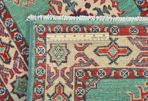 Green Tribal Geometric 2X6 Kazak Pakistan Oriental Runner Rug