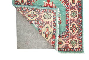Green Tribal Geometric 2X6 Kazak Pakistan Oriental Runner Rug