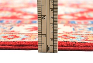 Red Tribal Geometric 3X8 Kazak Pakistan Oriental Runner Rug