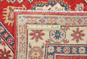 Red Tribal Geometric 3X8 Kazak Pakistan Oriental Runner Rug