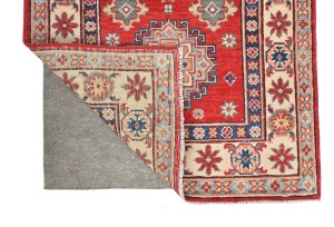 Red Tribal Geometric 3X8 Kazak Pakistan Oriental Runner Rug