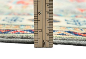 Light Gray Tribal Geometric 3X8 Kazak Pakistan Oriental Runner Rug