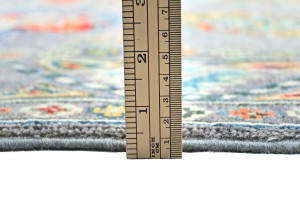 Gray Tribal Geometric 3X8 Kazak Pakistan Oriental Runner Rug