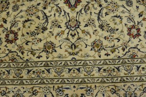 Vintage Beige Traditional 9'7'X13'5" Kashan Persian Rug