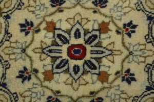 Vintage Beige Traditional 9'7'X13'5" Kashan Persian Rug