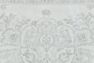Antique Muted Floral Classic 6'5X9'4 Distressed Vintage Oriental Rug