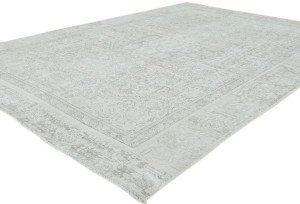 Antique Muted Beige Floral 7'5X10 Distressed Vintage Oriental Rug