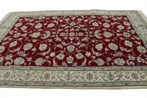 Red Traditional 6X10 Nain Persian Rug