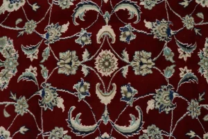Red Traditional 6X10 Nain Persian Rug